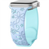 Floral Engraved Band Blue Shades