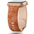 Floral Engraved Band Brown